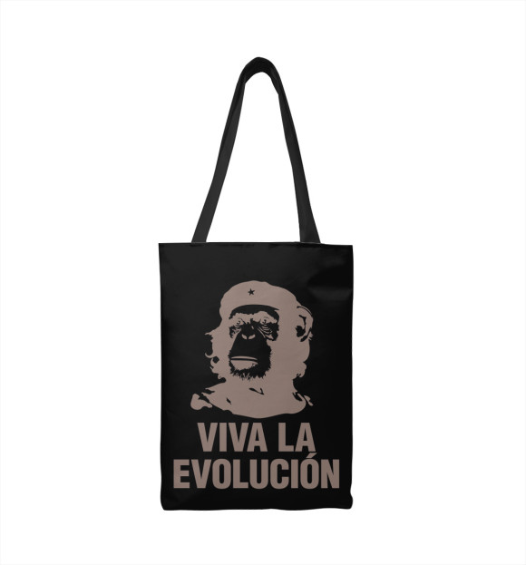 Сумка-шоппер с изображением Viva la evolucion цвета 