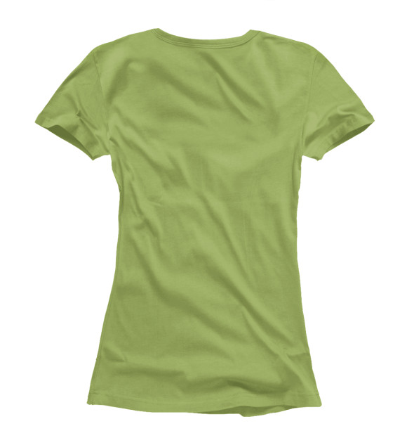 Женская футболка с изображением Тепловоз цвета Белый