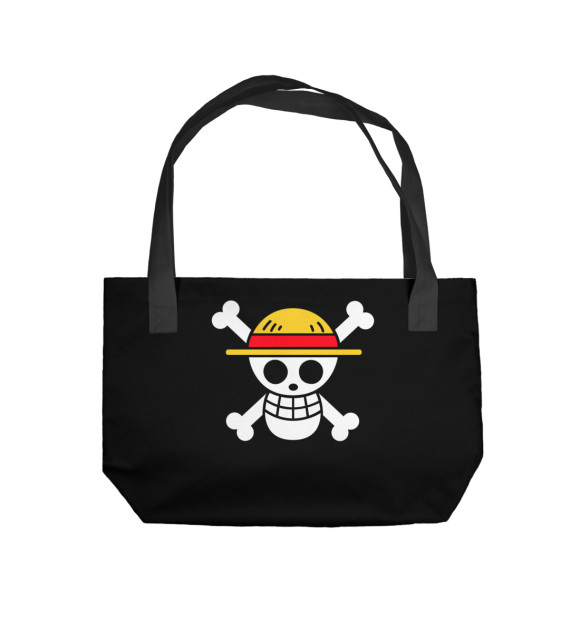 Пляжная сумка с изображением One Piece Флаг Мугивар цвета 