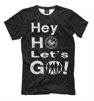Мужская футболка Ramones He ho lets GO!