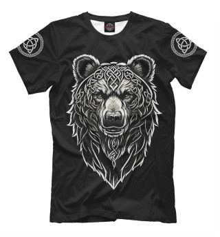 Мужская футболка Медведь / славянский стиль