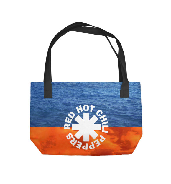 Пляжная сумка с изображением Red Hot Chili Pappers цвета 