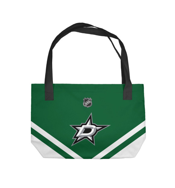 Пляжная сумка с изображением Dallas Stars цвета 