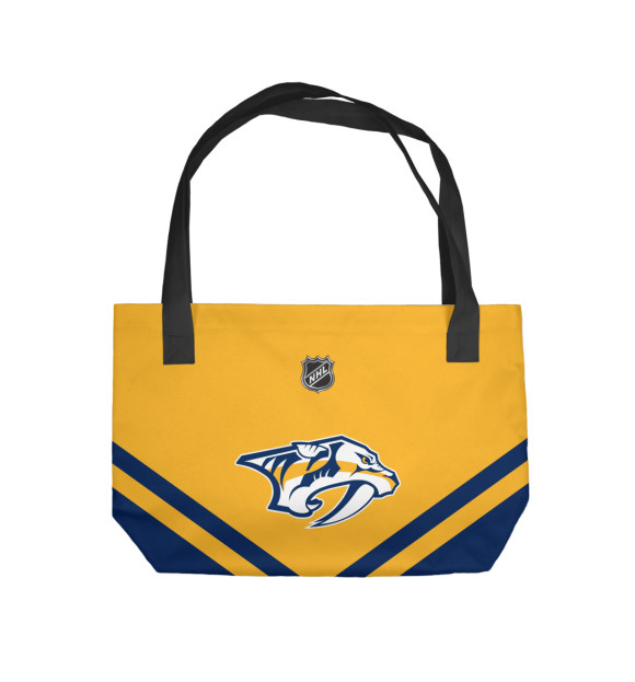Пляжная сумка с изображением Nashville Predators цвета 