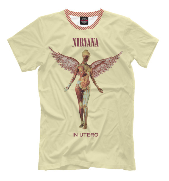Мужская футболка с изображением Nirvana (In Utero) цвета Белый
