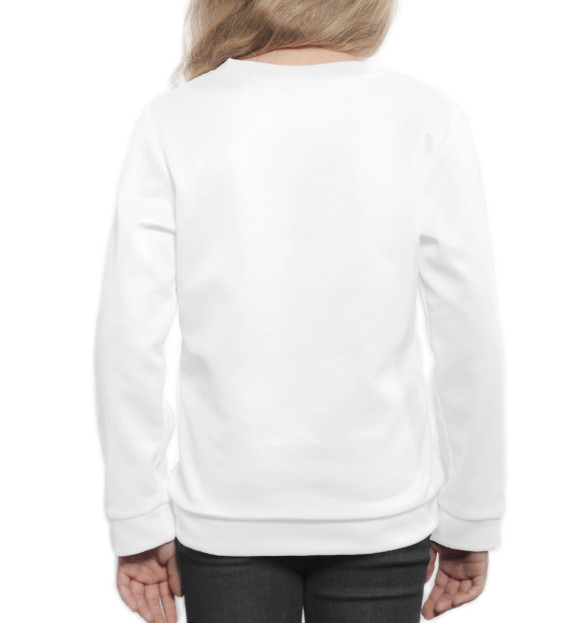 Свитшот для девочек с изображением Криминальное чтиво цвета Белый