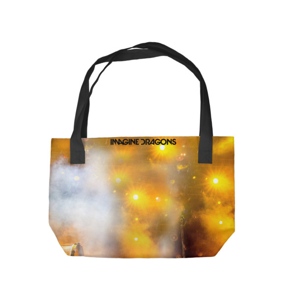 Пляжная сумка с изображением Imagine Dragons цвета 