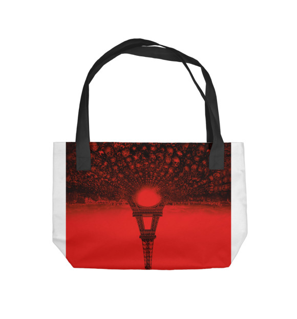Пляжная сумка с изображением Париж - город мертвых цвета 