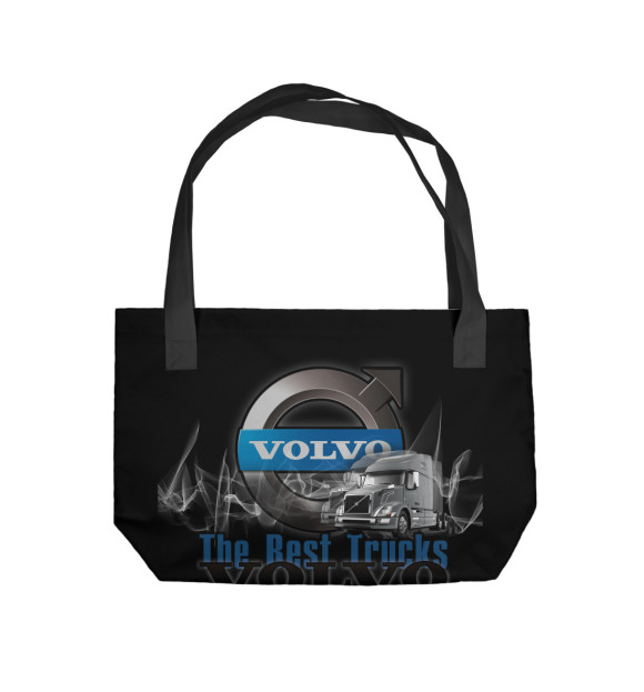Пляжная сумка с изображением VOLVO - лучшие грузовики цвета 