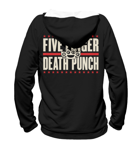 Худи для мальчика с изображением Five Finger Death Punch цвета Белый