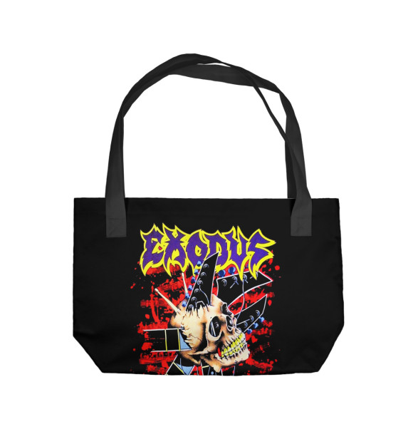 Пляжная сумка с изображением Exodus цвета 