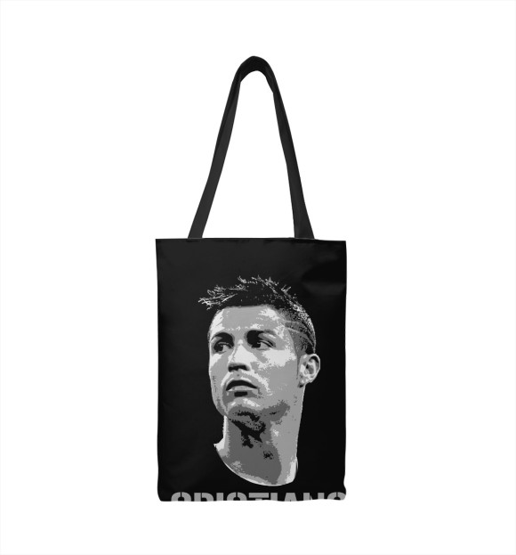 Сумка-шоппер с изображением Cristiano Ronaldo цвета 