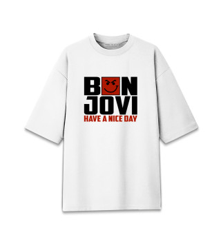 Мужская футболка оверсайз Bon Jovi