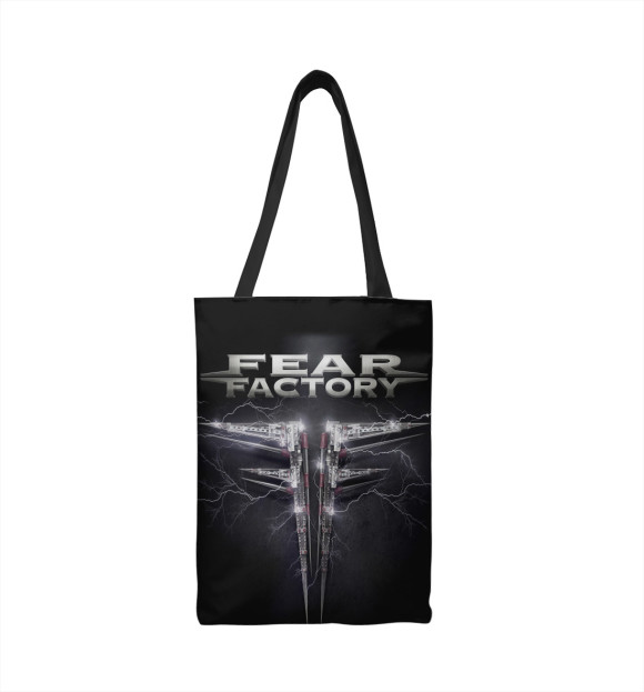 Сумка-шоппер с изображением Fear Factory цвета 