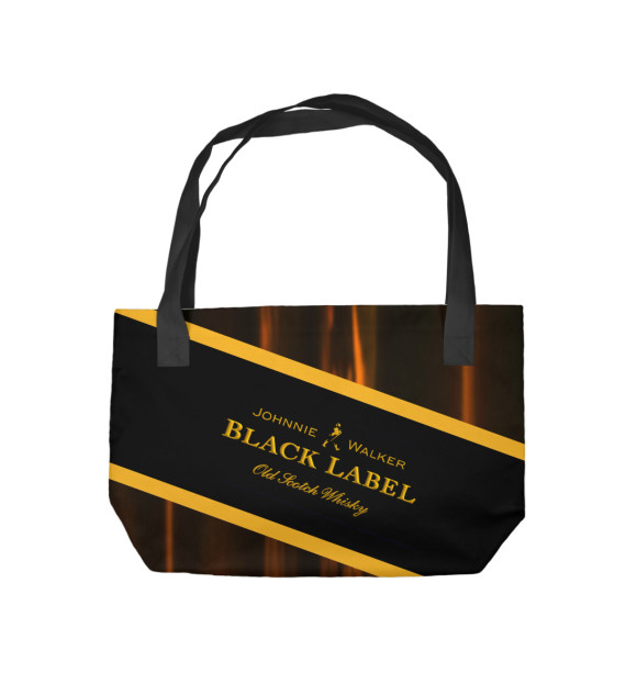 Пляжная сумка с изображением Black Label безалкогольный цвета 