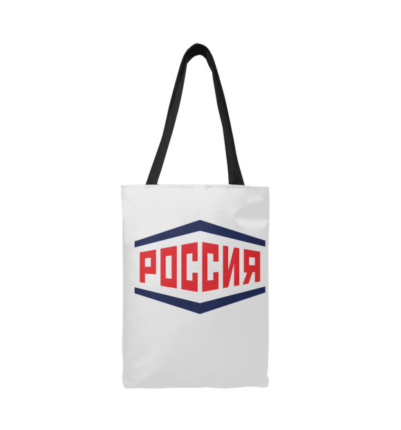 Сумка-шоппер с изображением РОССИЯ цвета 