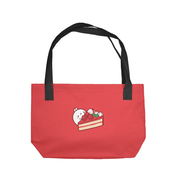 Пляжная сумка с изображением Кролик Моланг цвета 