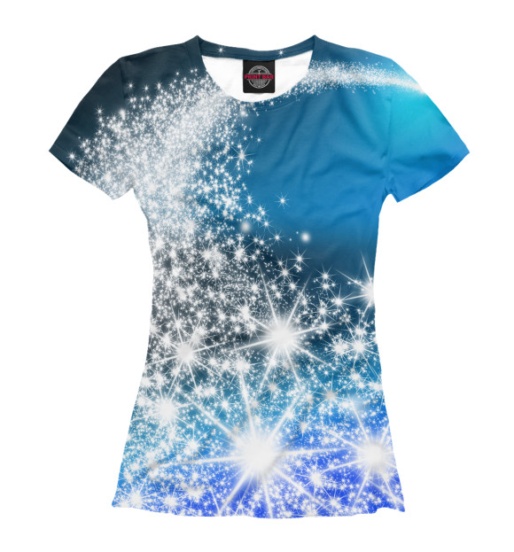 Женская футболка с изображением Звездный путь цвета Белый