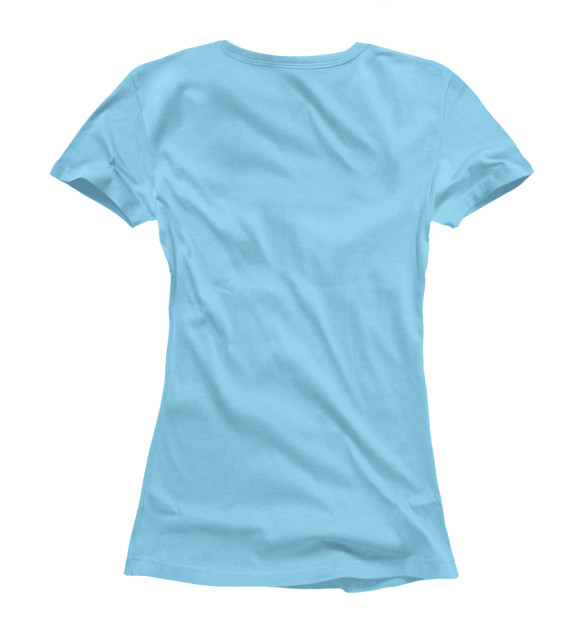 Женская футболка с изображением Поросёнок Пётр цвета Белый