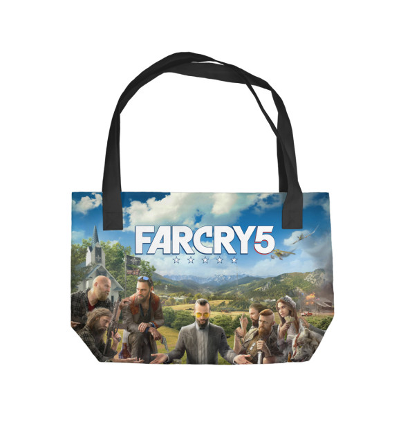 Пляжная сумка с изображением Far Cry 5 цвета 