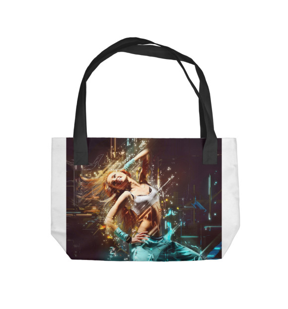 Пляжная сумка с изображением Фанки цвета 