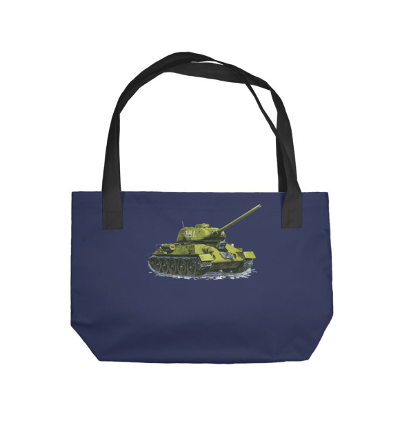 Пляжная сумка с изображением Танк П-81 цвета 