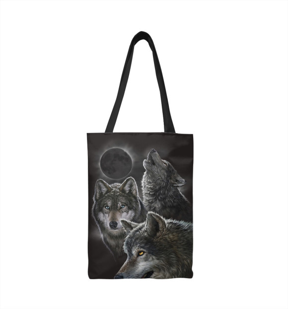 Сумка-шоппер с изображением Волки цвета 