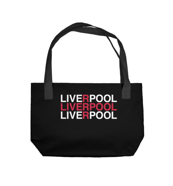 Пляжная сумка с изображением Liverpool цвета 