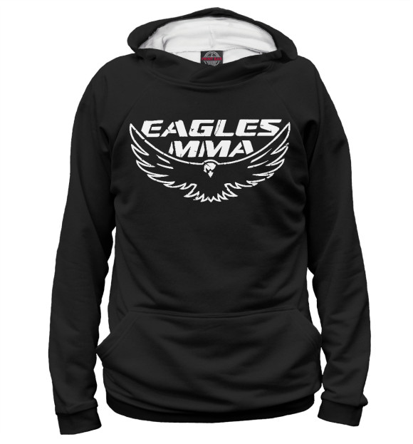Женское худи с изображением Eagles MMA цвета Белый