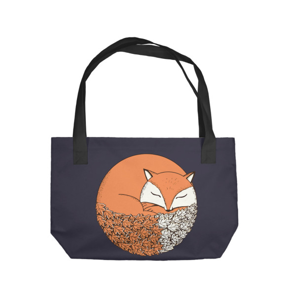 Пляжная сумка с изображением Fox цвета 