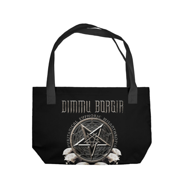 Пляжная сумка с изображением Dimmu Borgir цвета 