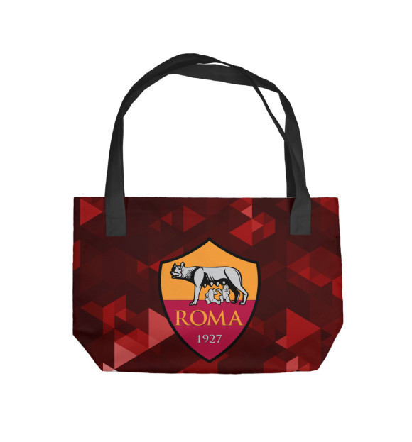Пляжная сумка с изображением Roma FC Abstract цвета 