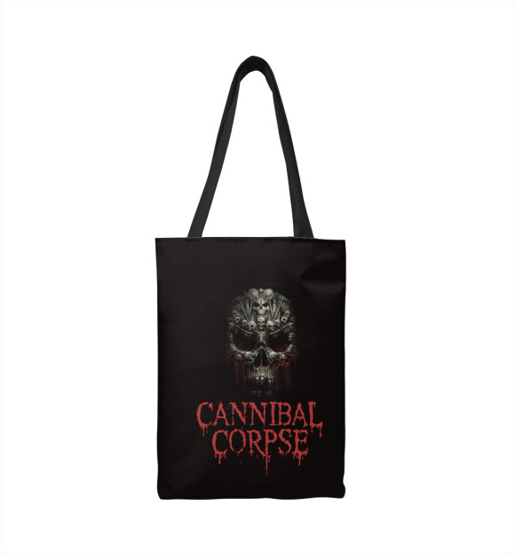 Сумка-шоппер с изображением Cannibal Corpse цвета 
