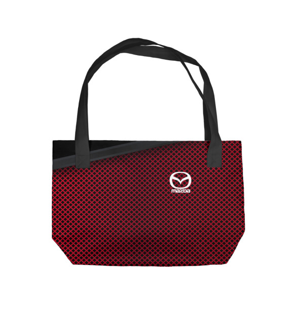 Пляжная сумка с изображением Mazda цвета 