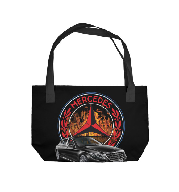 Пляжная сумка с изображением Mercedes-Benz: лучшее или ничего цвета 