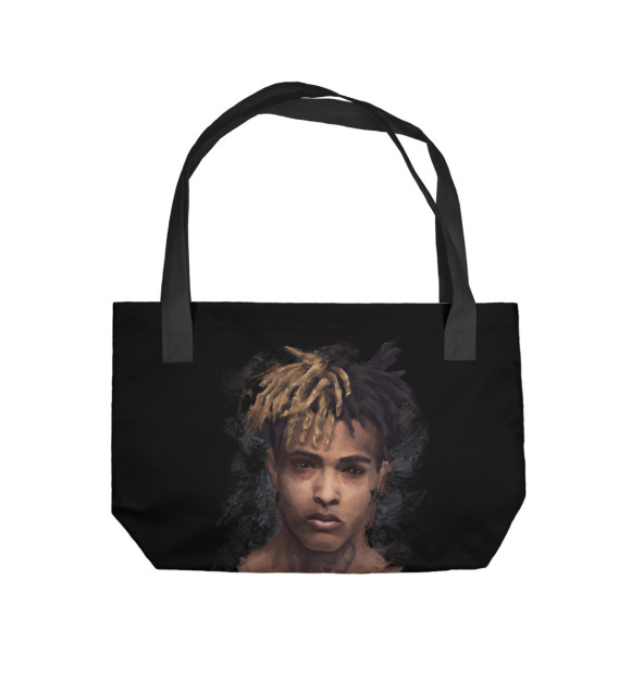 Пляжная сумка с изображением XXXTentacion цвета 