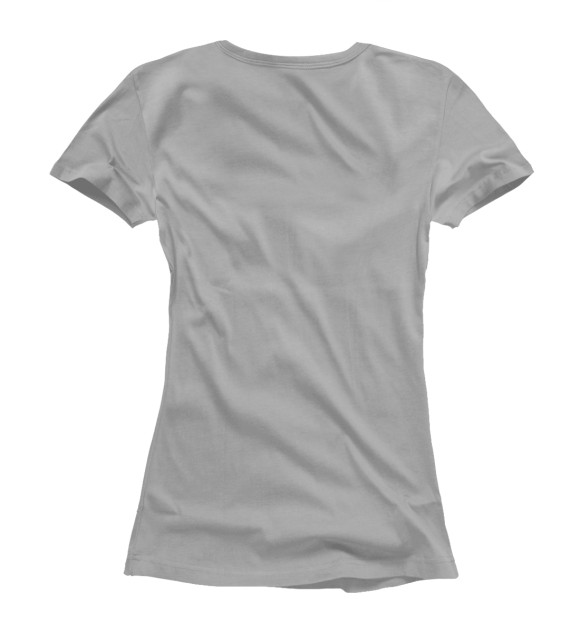 Женская футболка с изображением Ночная кошечка цвета Белый