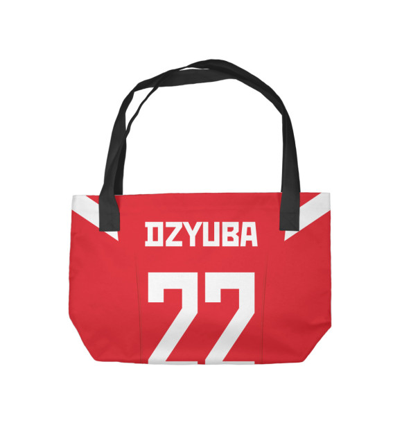 Пляжная сумка с изображением Сборная России Дзюба цвета 