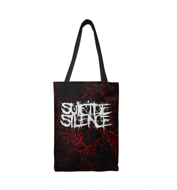 Сумка-шоппер с изображением Suicide Silence цвета 