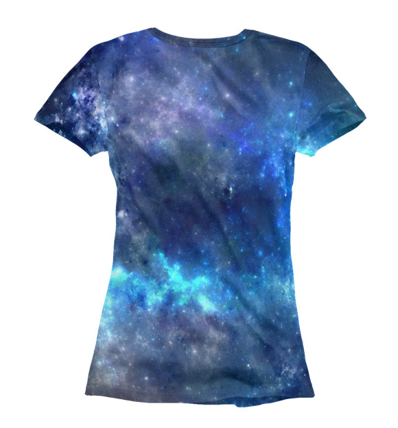 Женская футболка с изображением Звёздное скопление цвета Белый