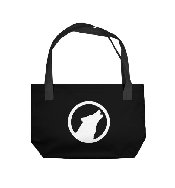 Пляжная сумка с изображением Волк цвета 