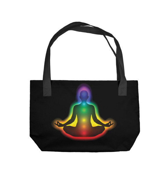 Пляжная сумка с изображением Медитация цвета 