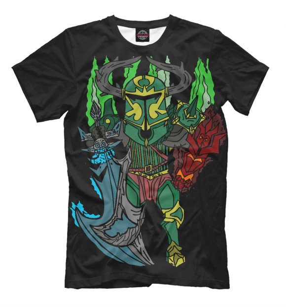 Мужская футболка с изображением Фан арт Wraith King цвета Черный
