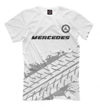 Футболка для мальчиков Mercedes Speed Шины (белый фон)