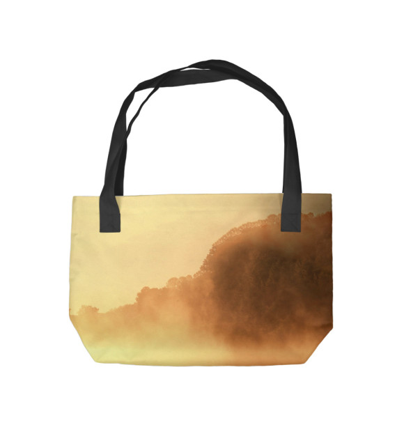 Пляжная сумка с изображением Рыбалка цвета 