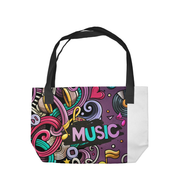 Пляжная сумка с изображением Фантазия цвета 