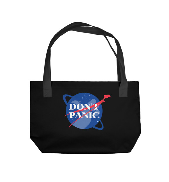Пляжная сумка с изображением NASA Dont Panic цвета 