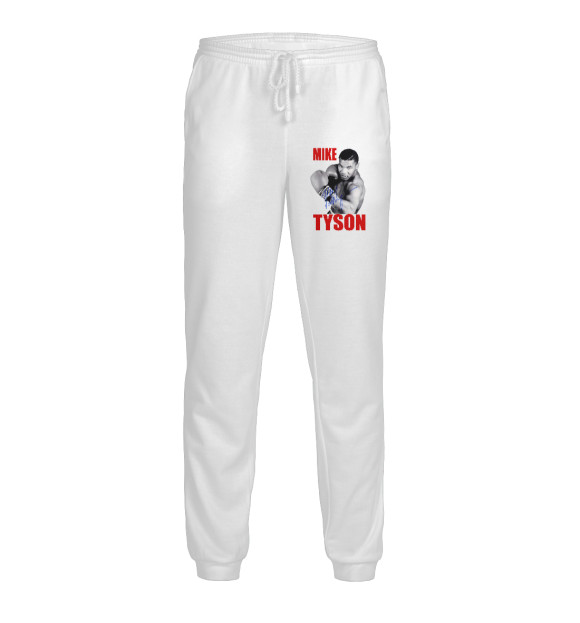 Мужские спортивные штаны с изображением Тайсон цвета Белый