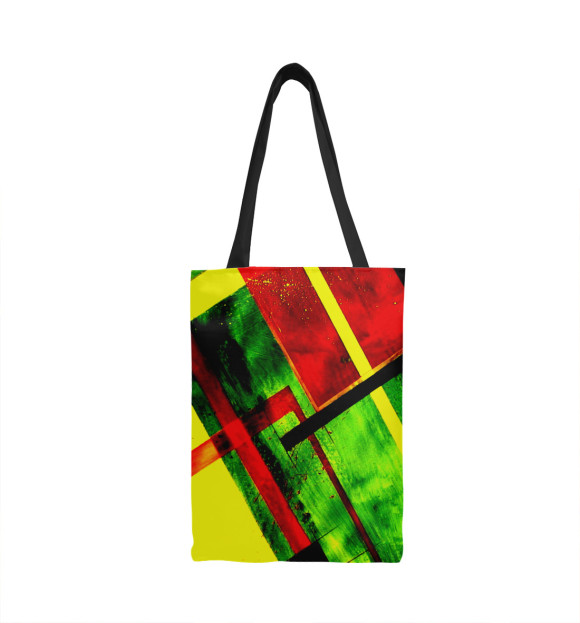 Сумка-шоппер с изображением Цветная геометрия цвета 