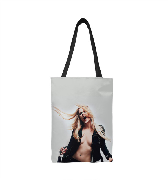 Сумка-шоппер с изображением Avril Lavigne цвета 